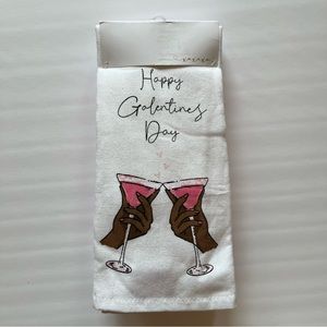 La Cuisine By Kassatex Happy Galentines Day 4 Piece Kitchen Towel Set 16” x 26”